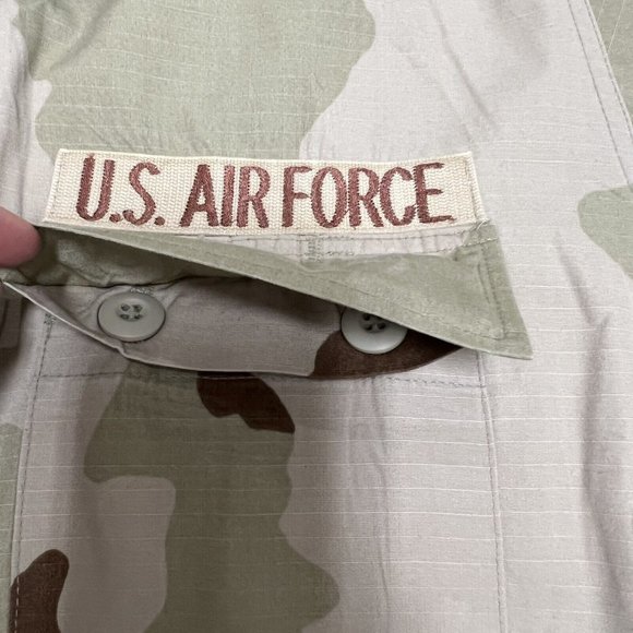 US Air Force Combat Military Coat Desert Jacket Medium Regular Camouflage Beige - Picture 9 of 16